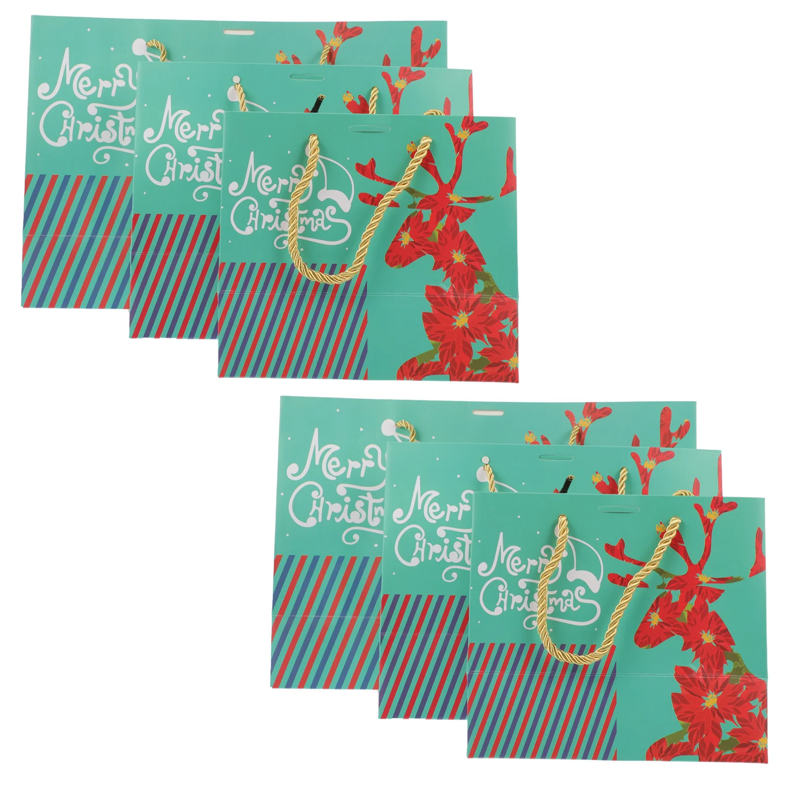 

Gift Christmasboxes Paper Candy Gifts Storage Cases Wrapping Xmashandles Trays Reusable Thick Cookie Reindeer Holiday Decors