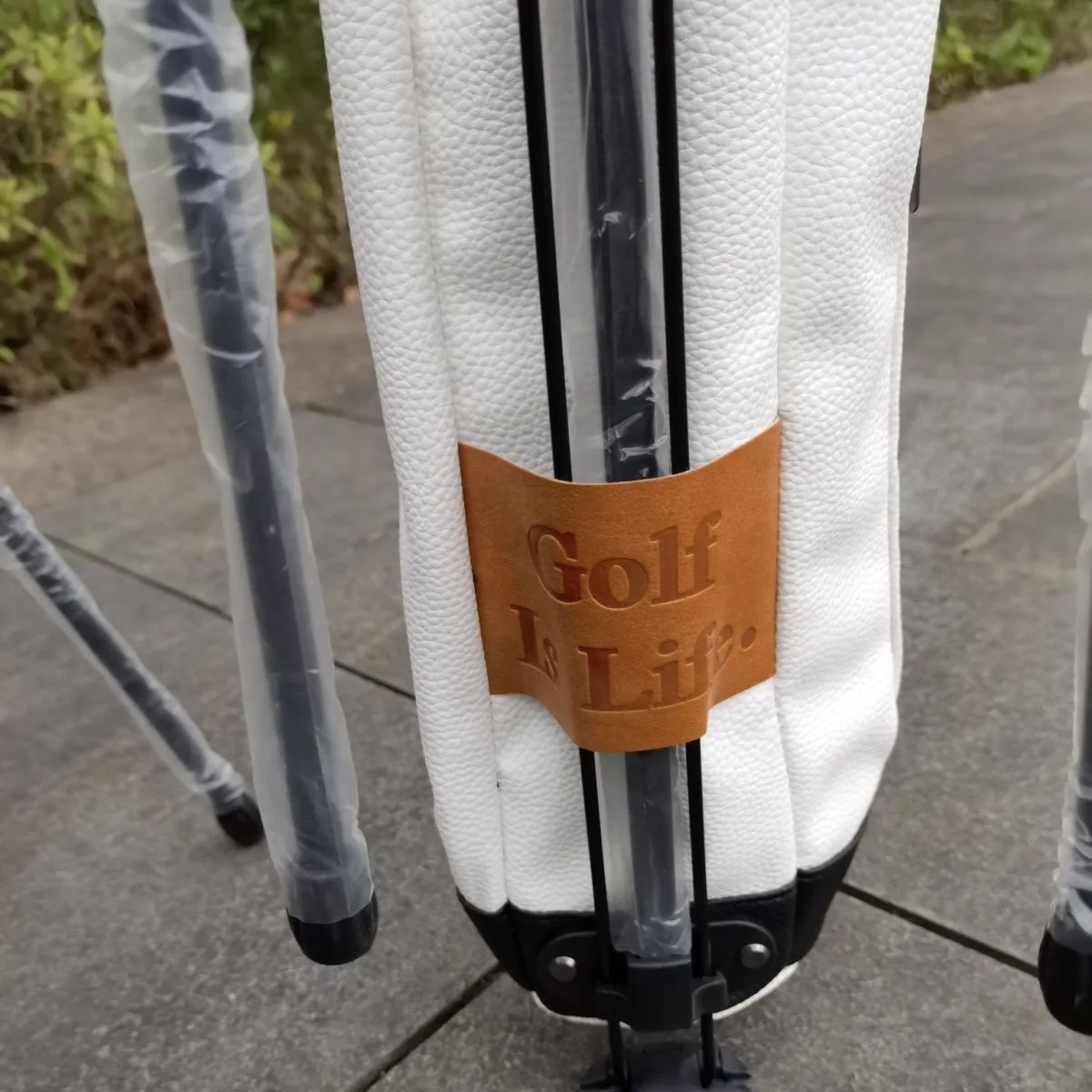 Malbon Golf Sunday stand Half Bag Bracket Bag Lightweight Portable Pu Fashion Waterproof Men's and Women's Ball  Club Bag