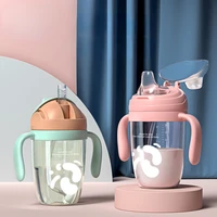 300ml baby bottles sippy cup infant duck mouth cute water bottle multi purpose widecaliber drinking milk water dualuse kids cups