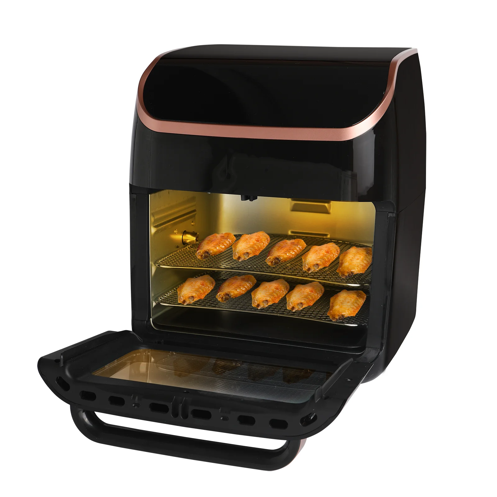 Online Bestseller Nieuwe Ontwerp Automatische Over Hitte Bescherming Familie Een Party Maat 12L 1800W Air Friteuse Accessoires