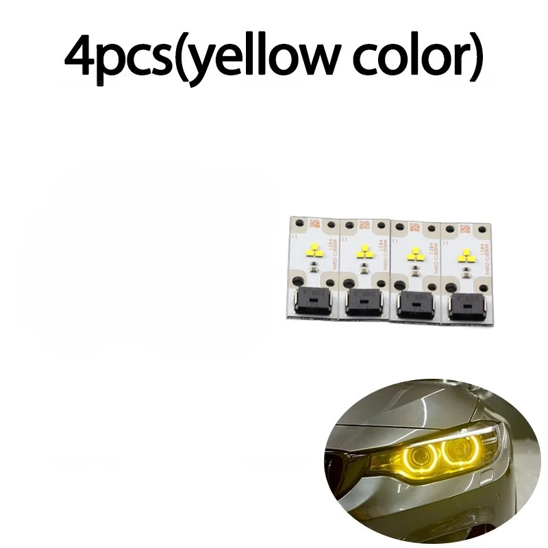 

7263051 Желтые фары со светодиодной вставкой DRL, дневные ходовые огни, ангельские глазки для BMW X3 F25 Pre-LCi, ксеноновые фары 2011-2014