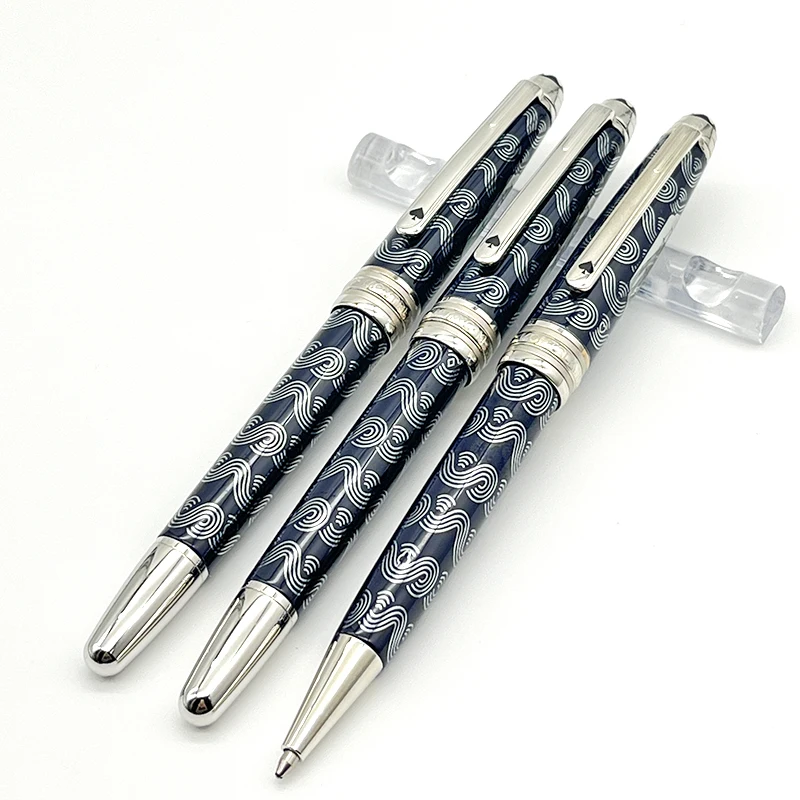 LAN Classic Luxury MB 163 Rollerball Ballpoint Pen Limited Edition AAA Metal Series 80 Days Around The World With Serial Number