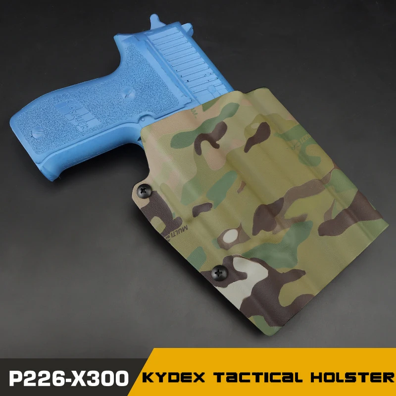 Kydex Tactical P226 Pistol Gun Holster for SIG SAUER P226 X300 Flashlight Holster Right Hand Hunting Airsoft Belt Waist Holster