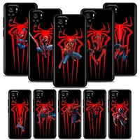 marvels spider man phone case for redmi k40 k40s k50 6 6a 7 7a 8 8a 9 9a 9c 9t 10 10c pro plus gaming silicone case