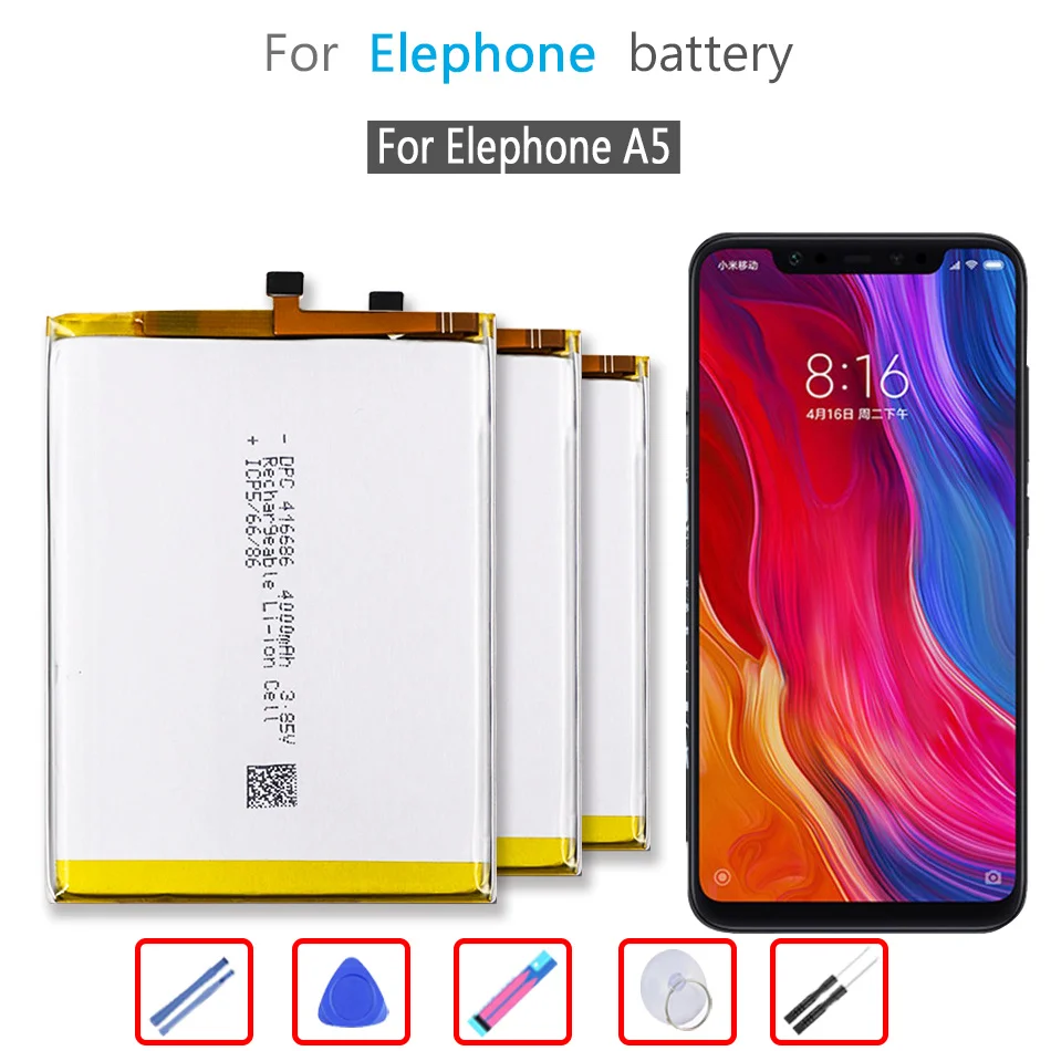 

A 5 4000mAh аккумулятор для Elephone A5 мобильный телефон