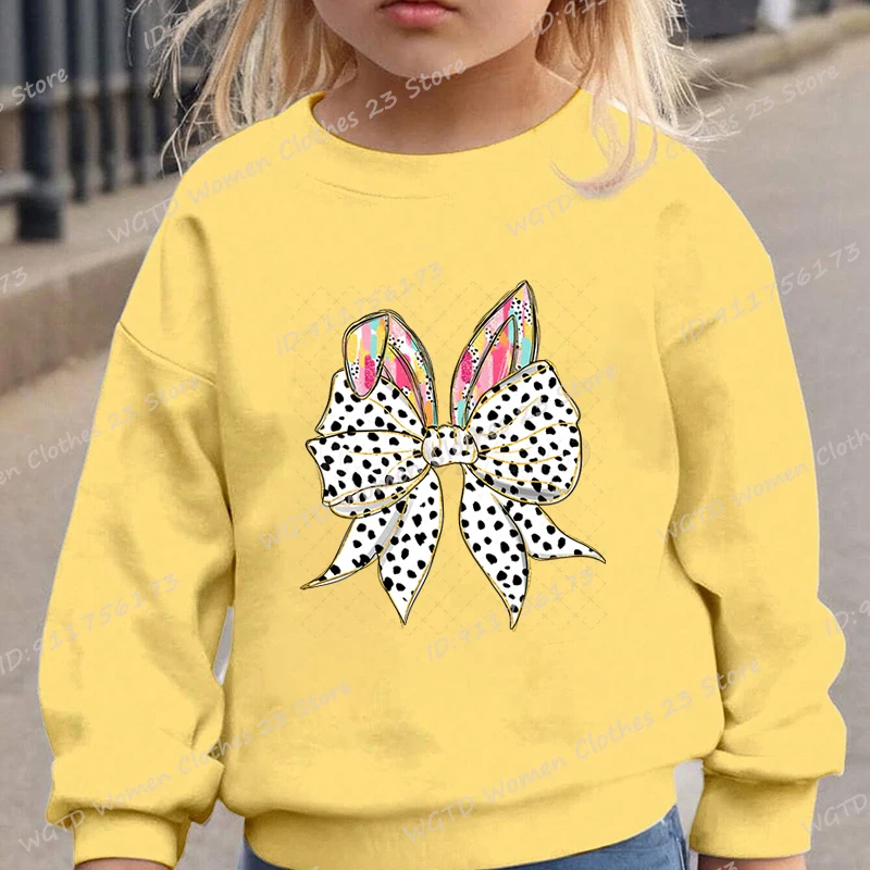 Толстовки с круглым вырезом и принтом пасхального кролика банта новая мода