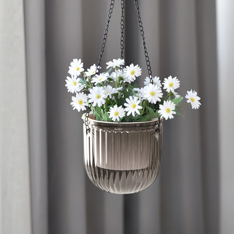 

Transparent and Simple Water Absorbing Household Decoration Flowerpot Hydroponic Plant Hanging Chlorophytum Comosum Pot