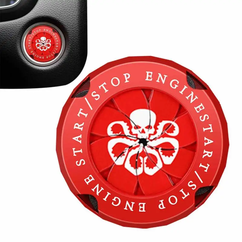 

Кнопка запуска автомобиля, Одно нажатие кнопки включения и остановки двигателя, кристальная крышка стразы, защитное кольцо, наклейка, украш...