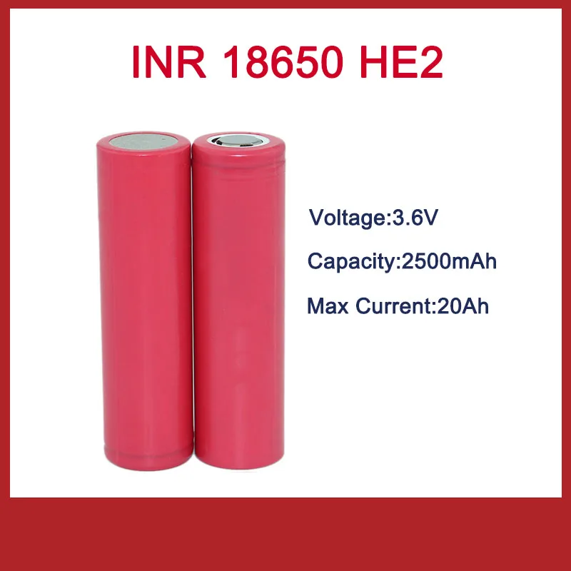 INR 18650 HE2 3 6 V 2500mAh