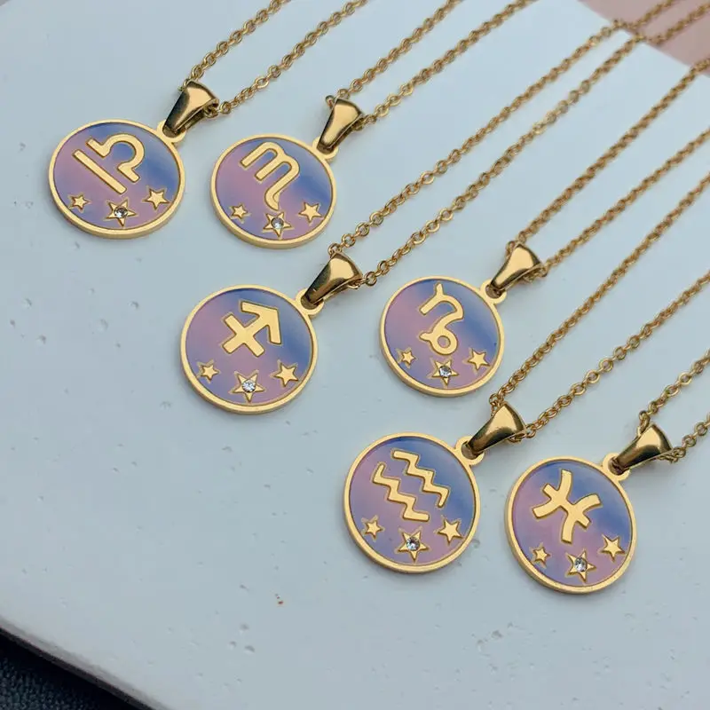 Ожерелье с подвеской из нержавеющей стали Дева