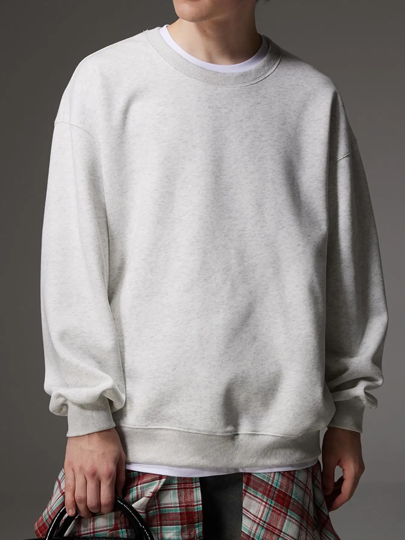 Осенние новые брендовые мужские пуловеры в стиле хип-хоп большие однотонные