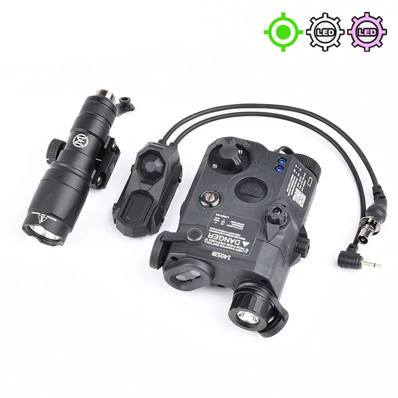 Тактический фонарик модель M600C разведыватель яркий Лазерный фонарь с двумя