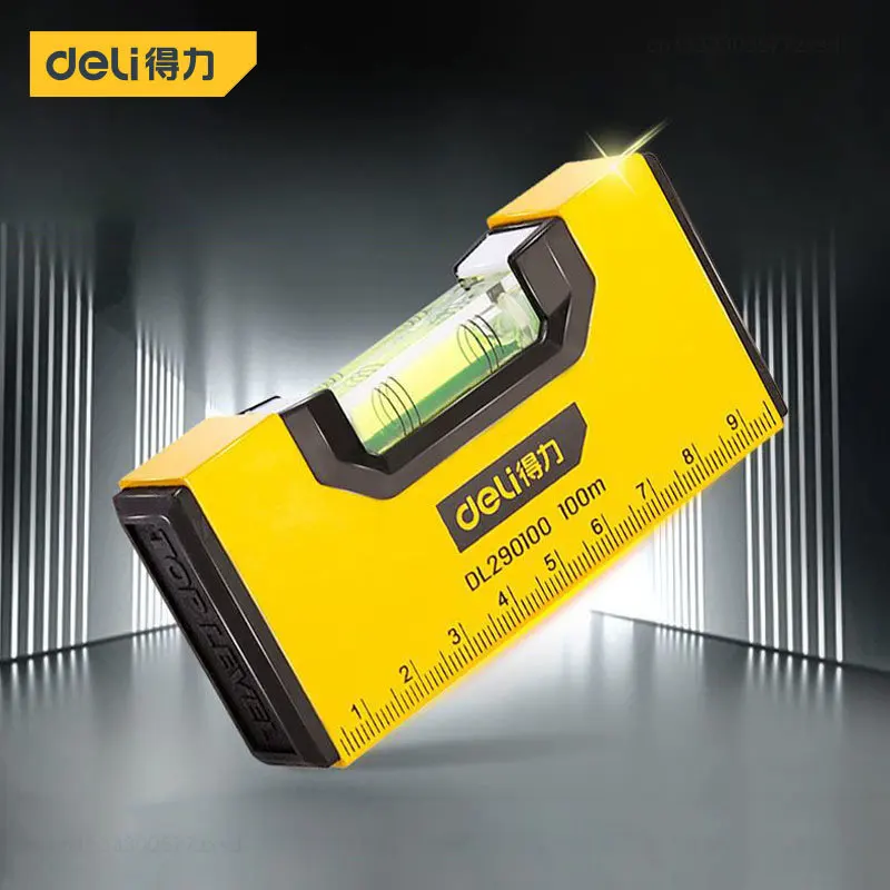 

Deli Mini Digital Protractor Angle Finder Inclinometer Electronic Measurement Level Slope Test Ruler Length 100mm With Magnetic