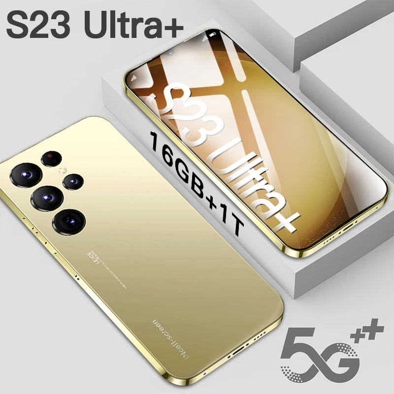 

Новый смартфон S23 Ultra, оригинальные сотовые телефоны 6,8 HD на базе Android, мобильный телефон на две Sim-карты, 48 Мп + 72 МП, разблокированные мобильные телефоны на две Sim-карты, 6800 мАч