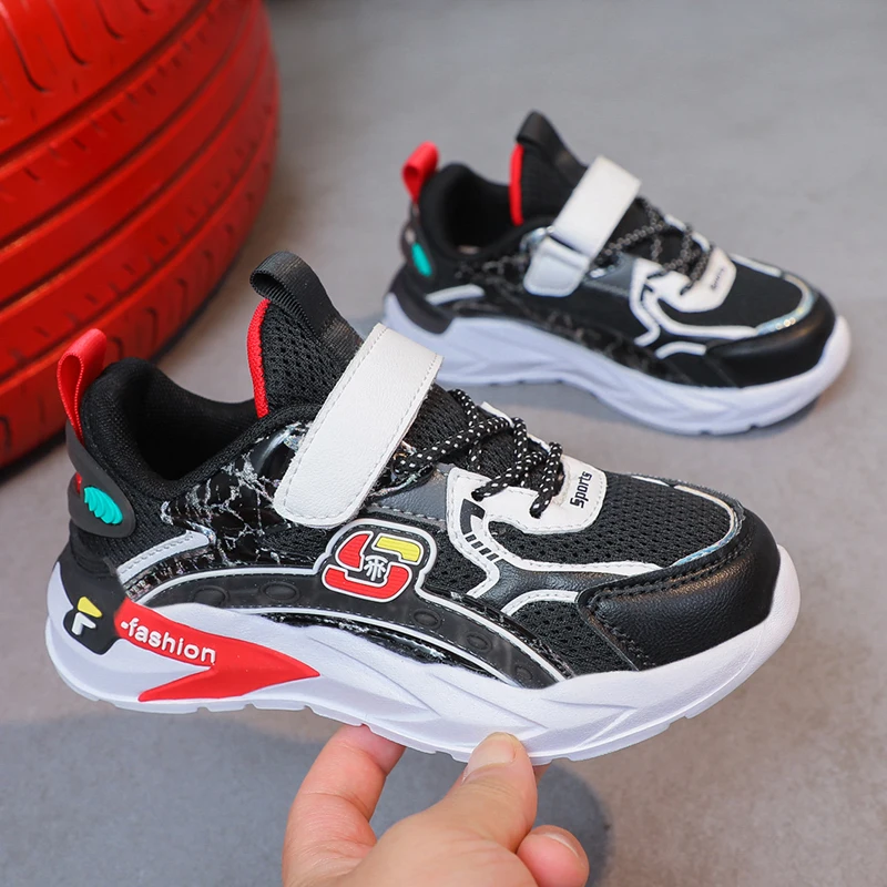 2022 Spring and Autumn Girls' Sneakers Girls' Mesh Breathable Light Mesh Shoes Running Travel Shoes Boys' Mesh Running Shoes