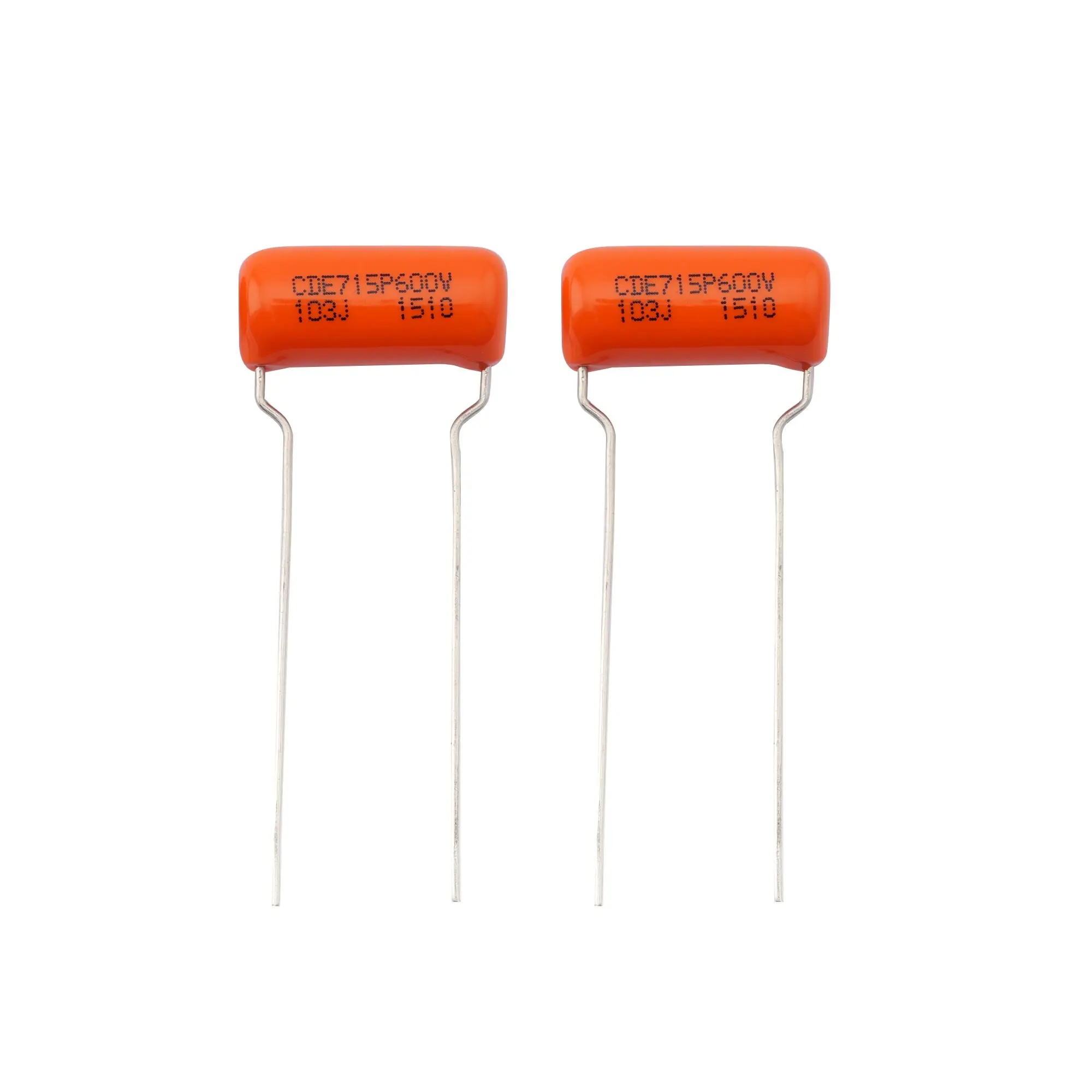 

CDE Sprague Orange Drop Capacitors Tone Caps Polypropylene .01uF 715P 103J 600V for Guitar or Bass (Set of 2)
