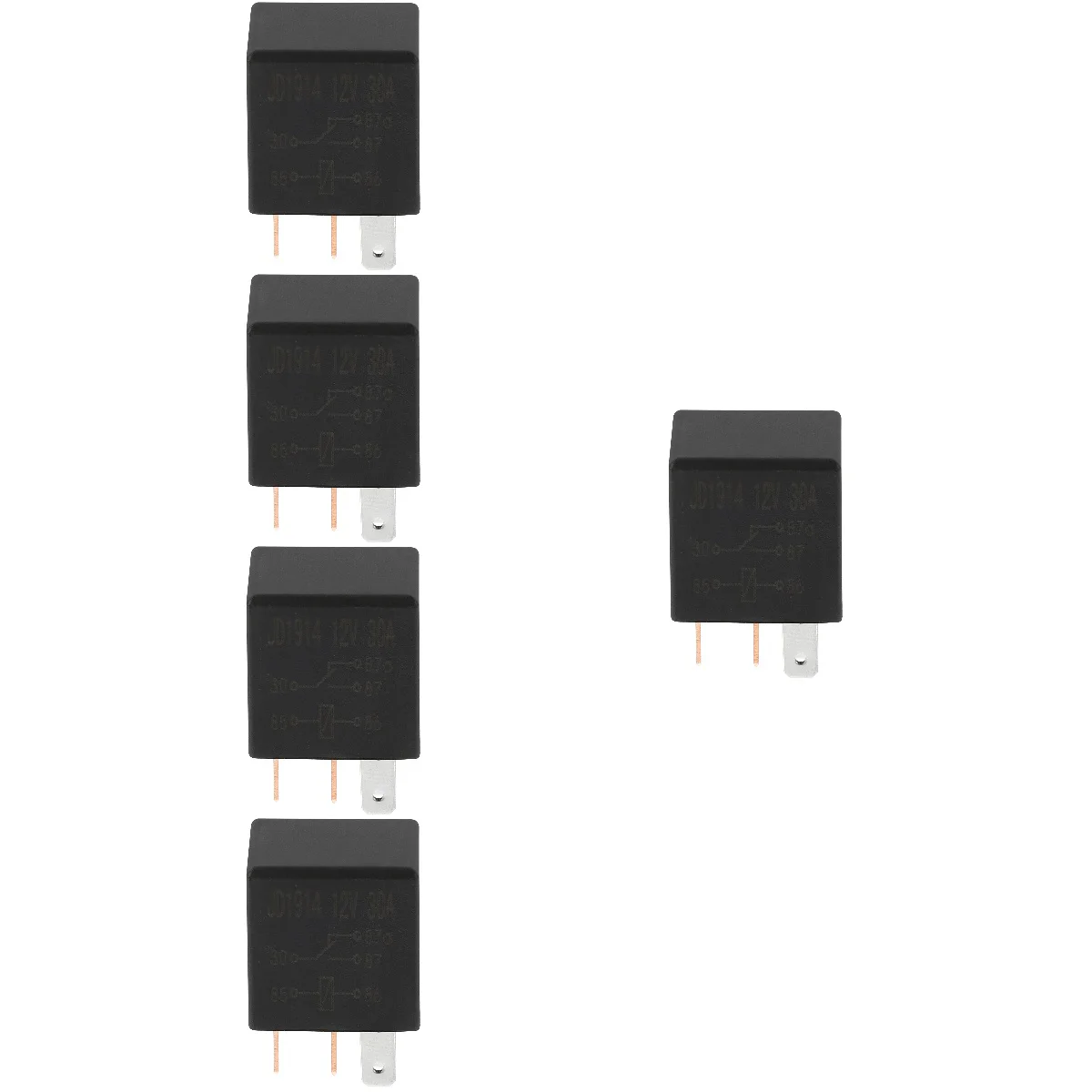 

5pcs Durable Auto Mini Relay 5 Pin 12V 30A Relay Auto Universal Relay for Car