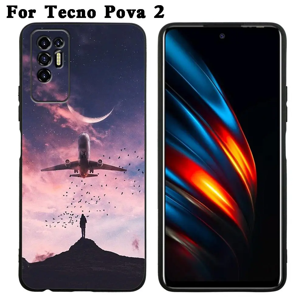 Самолёт Эйфелева башня искусство для Infinix CAMON 19 16 ZERO 30 X NEO 20 8 POVA 5 4 2 NOTE 12 G96 11 10 чехол