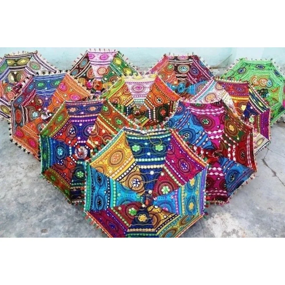 

20 шт./упаковка, Зонтик для свадьбы, женский аксессуар, зонты в стиле бохо, зонтик от солнца, зонты для улицы/помещения