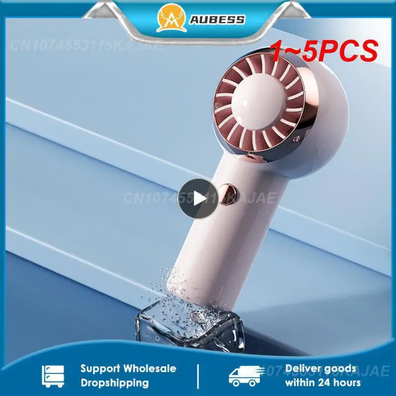 

1~5PCS Portable Fan hand-held Quiet Small USB Rechargeable mini Neck fan for Student Dormitory Office Outdoor Hand fan