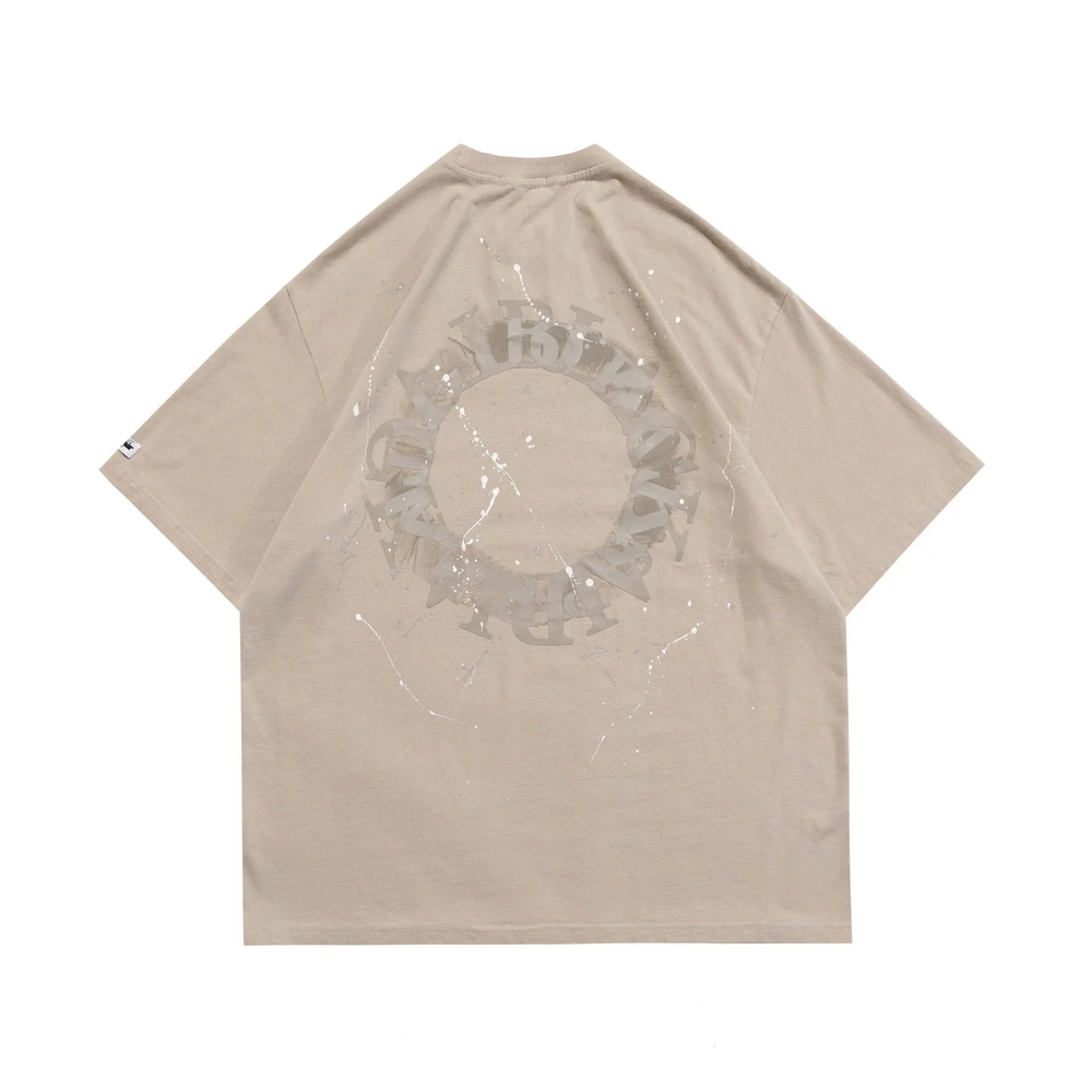 

Splash Ink Printing Summer Streetwear Oversized Women T Shirts Hip Hop Loose Women Anime T-shirts Y2k Clothes Cotton Tops Tees