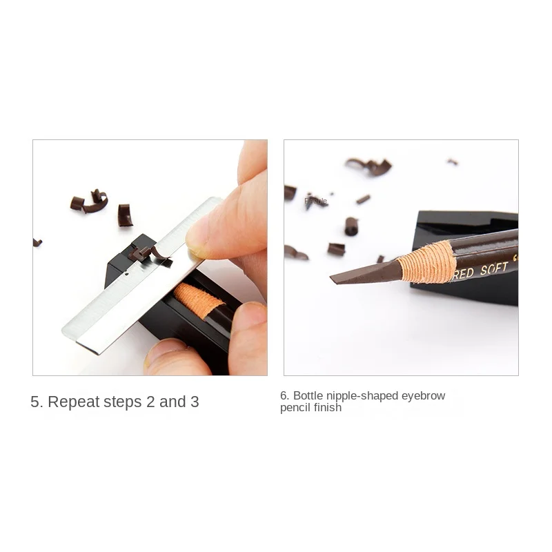 

Eyebrow Pencil Cutting Artifact Embroidery Tool Wire Drawing Eyebrow Pencil Cutting Assistant Beginner Eyebrow Pencil Duck Mouth