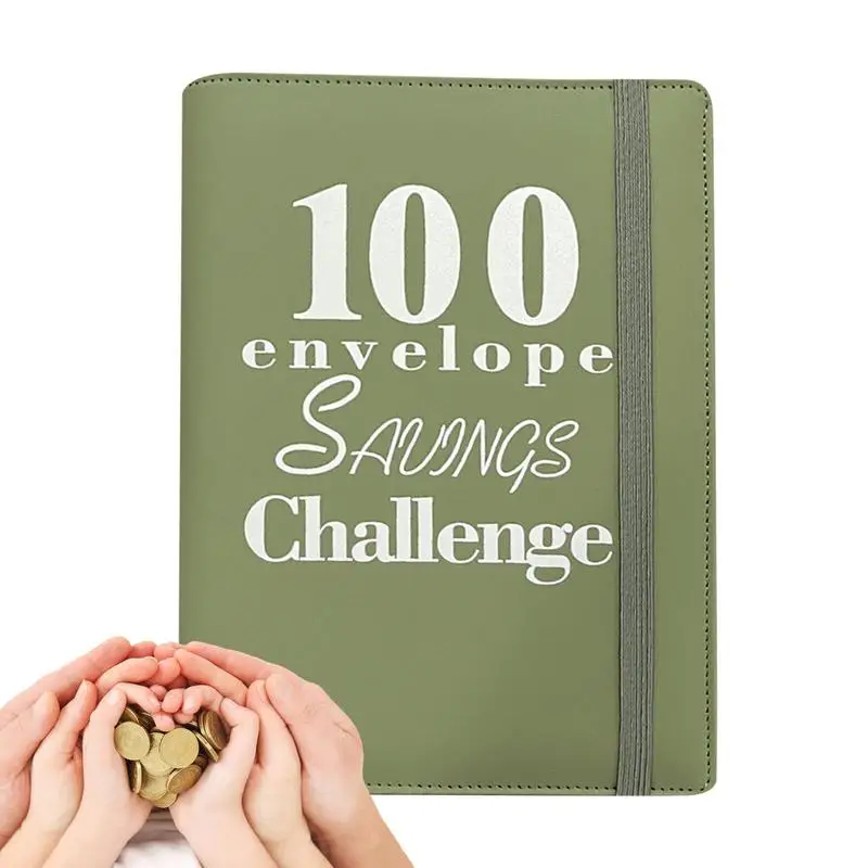 

100 Savings Challenge Binder Budget Planner Book With Cash Envelopes Savings Binder For Money Envelopes For Saving Money Made