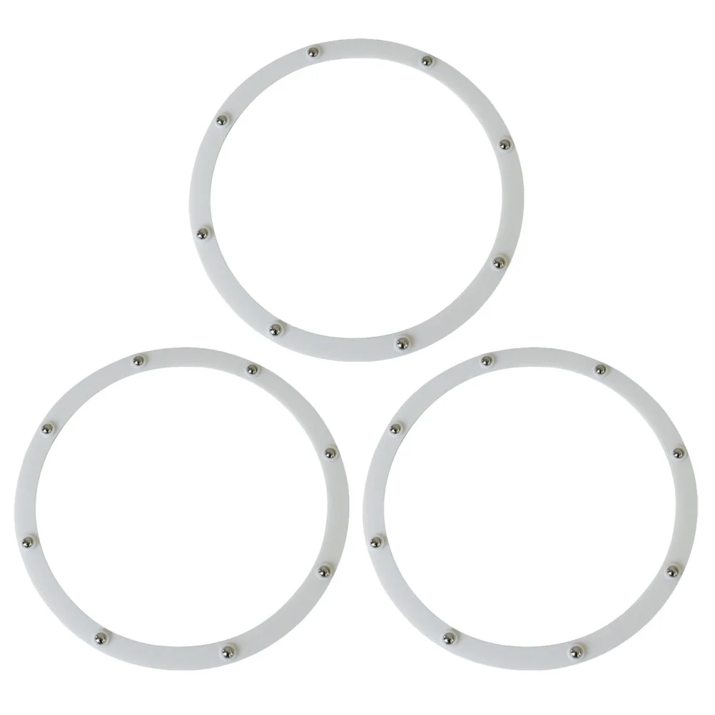 

Ring Rotating Turntable Tray Bearing Swivel Roller Plate Holder Table Replaceable Round Desktop Base Displaying Tabletop Use