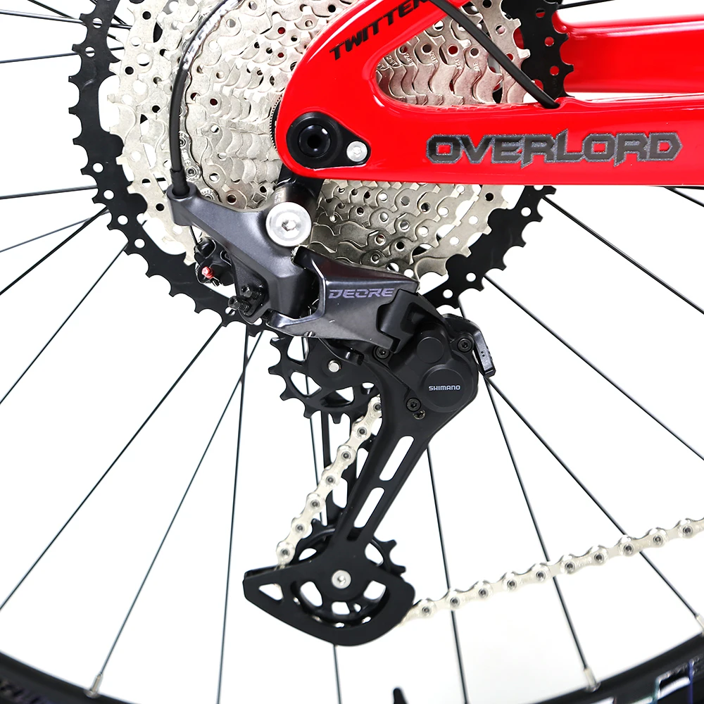 TWITTER OVERLORD углеродный горный велосипед с двойной подвеской Deore 12S мужской полной 29
