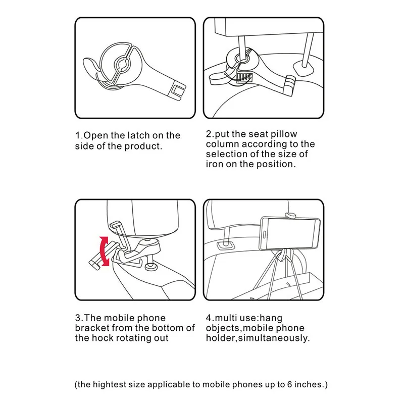 Крючок для подголовника автомобиля вешалка спинки сиденья BMW X7 X1 M760Li 740Le iX3 i3s i3 635d