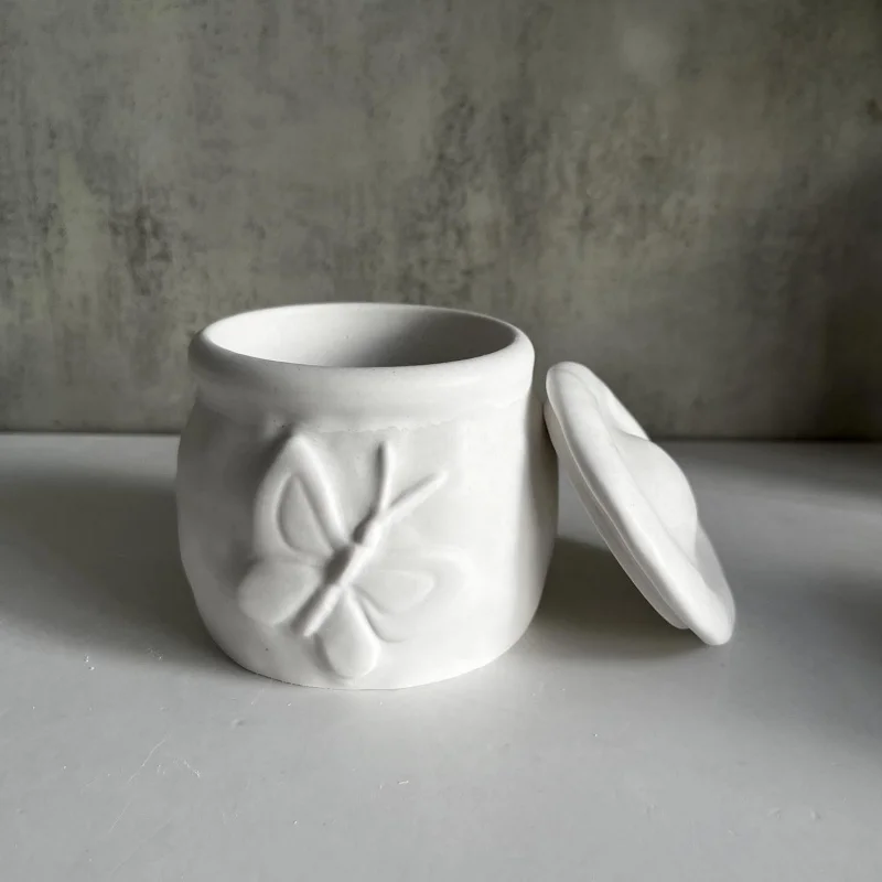 Ящик для хранения баночки в виде пчелы и бабочки силиконовая форма чашка свечи