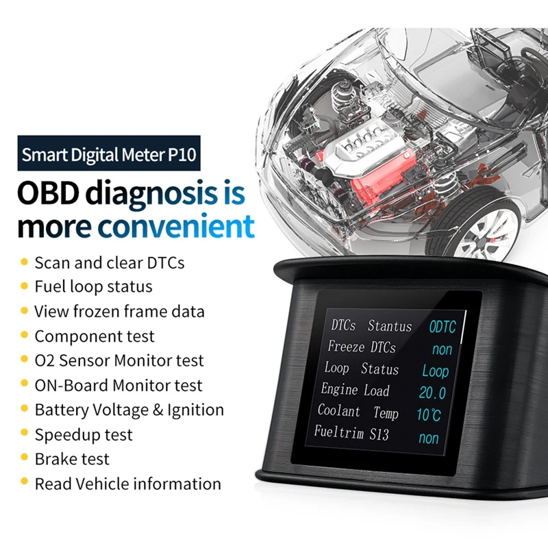 Автомобильный проекционный дисплей OBD OBD2 умный цифровой бортовой компьютер с