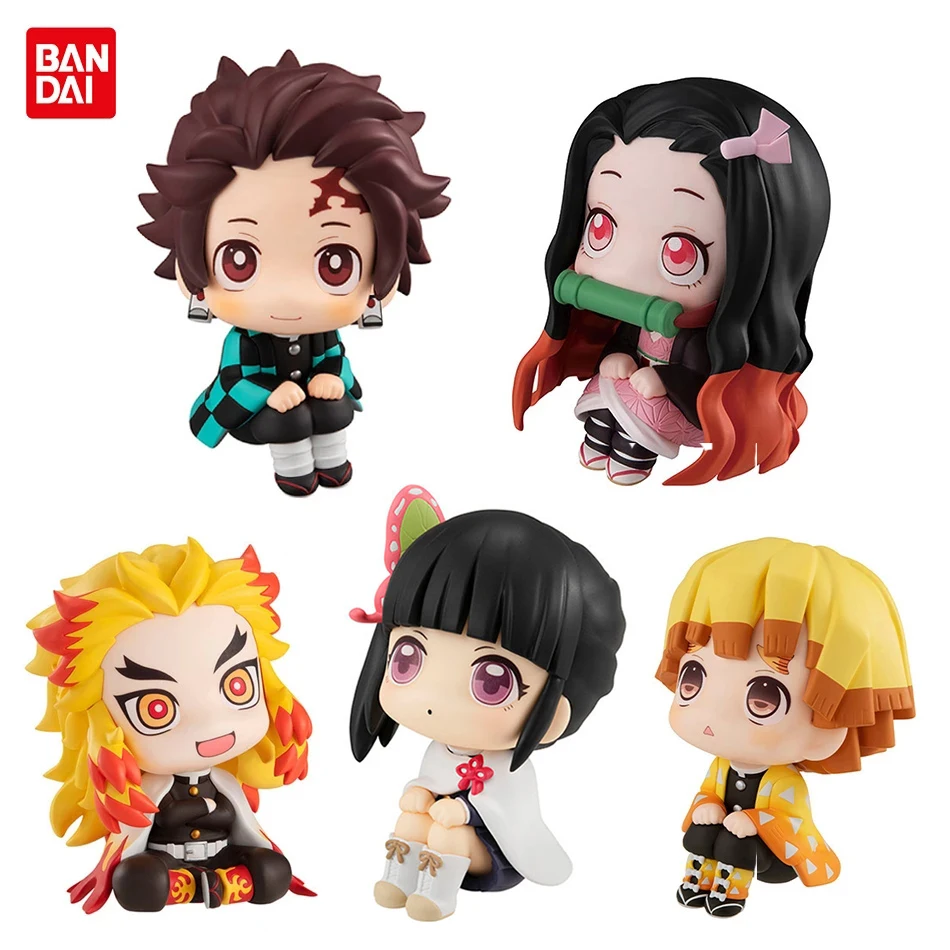 

6 Pcs Anime Demon Slayer Figure 7cm Nezuko Tanjirou Zenitsu Inosuke Kyoujurou Kanawo Kawaii Toy Q Figural PVC Model Gift