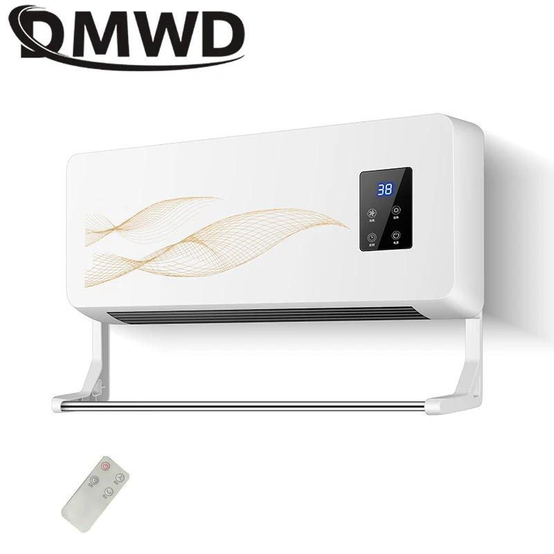 DMWD теплое и холодное двойного использования Воздуходувка Электрический Обогреватель Вентилятор для ванной настенный обогреватель керамический тепловой обогреватель радиатор Кондиционер