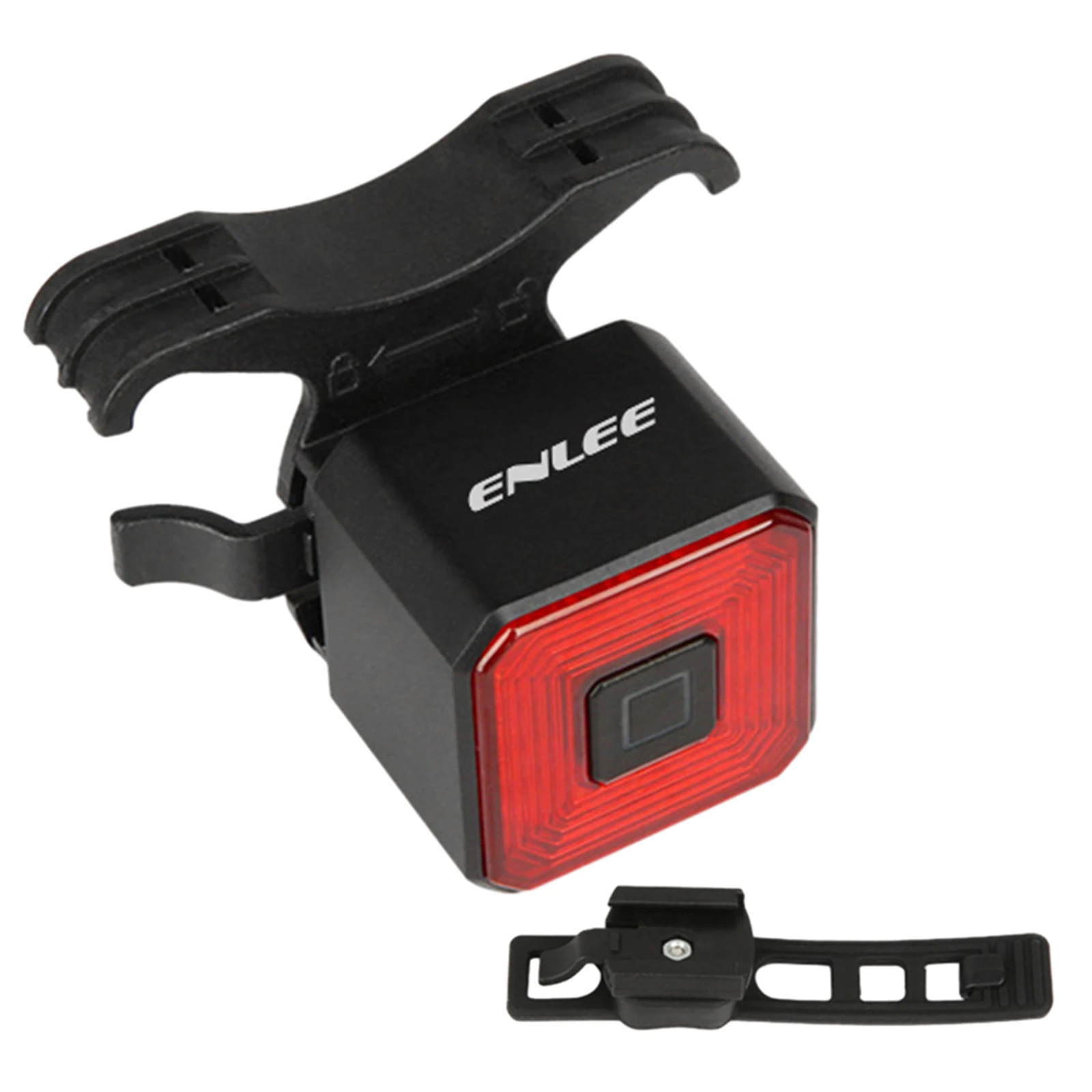 

Bicycle Brake Smart Tail Light Waterproof Rechargeable Taillight With Bracket Strap Tie Mat Stainless Steel Riding Cycling Parts