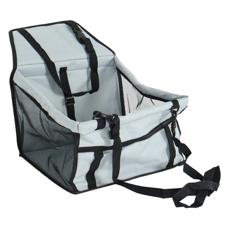 

Dog Car Seat Portable Pet Booster Car Seat With Clip-On Safety Leash And Support Pipe, Anti-Collapse For Small Pet