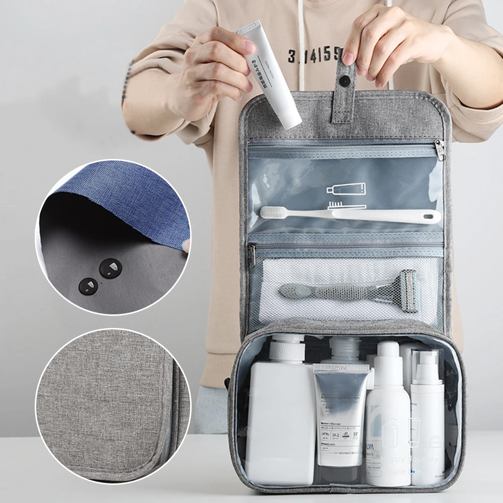 

Multipurpose Portable Travel Cosmetic Bag Lightweight Makeup Bag Large Capacity Waterproof Wash Bag home supplies for Women Men
