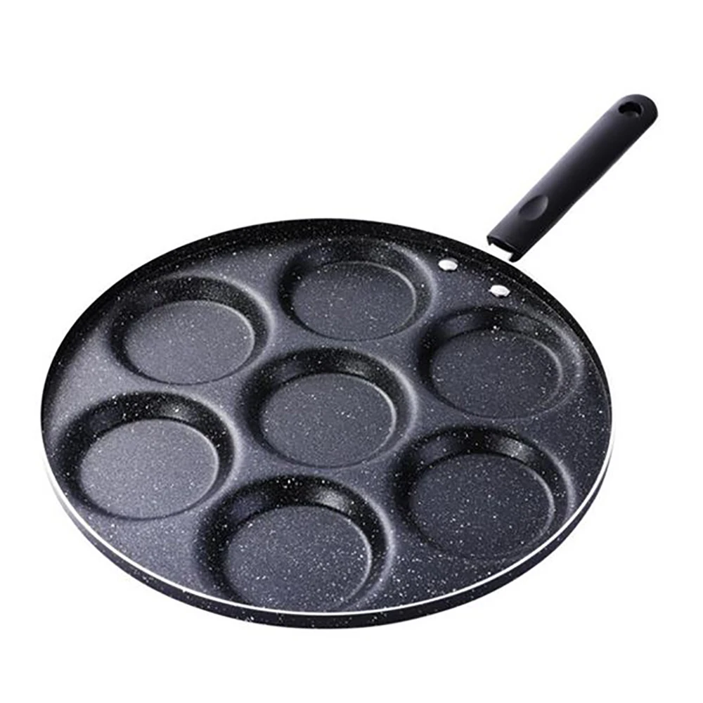 

Seven-Hole Frying Pot Thickened Omelet Pan Non-Stick Egg Pancake Steak Pan Cooking Egg Ham Pans Breakfast Artifact