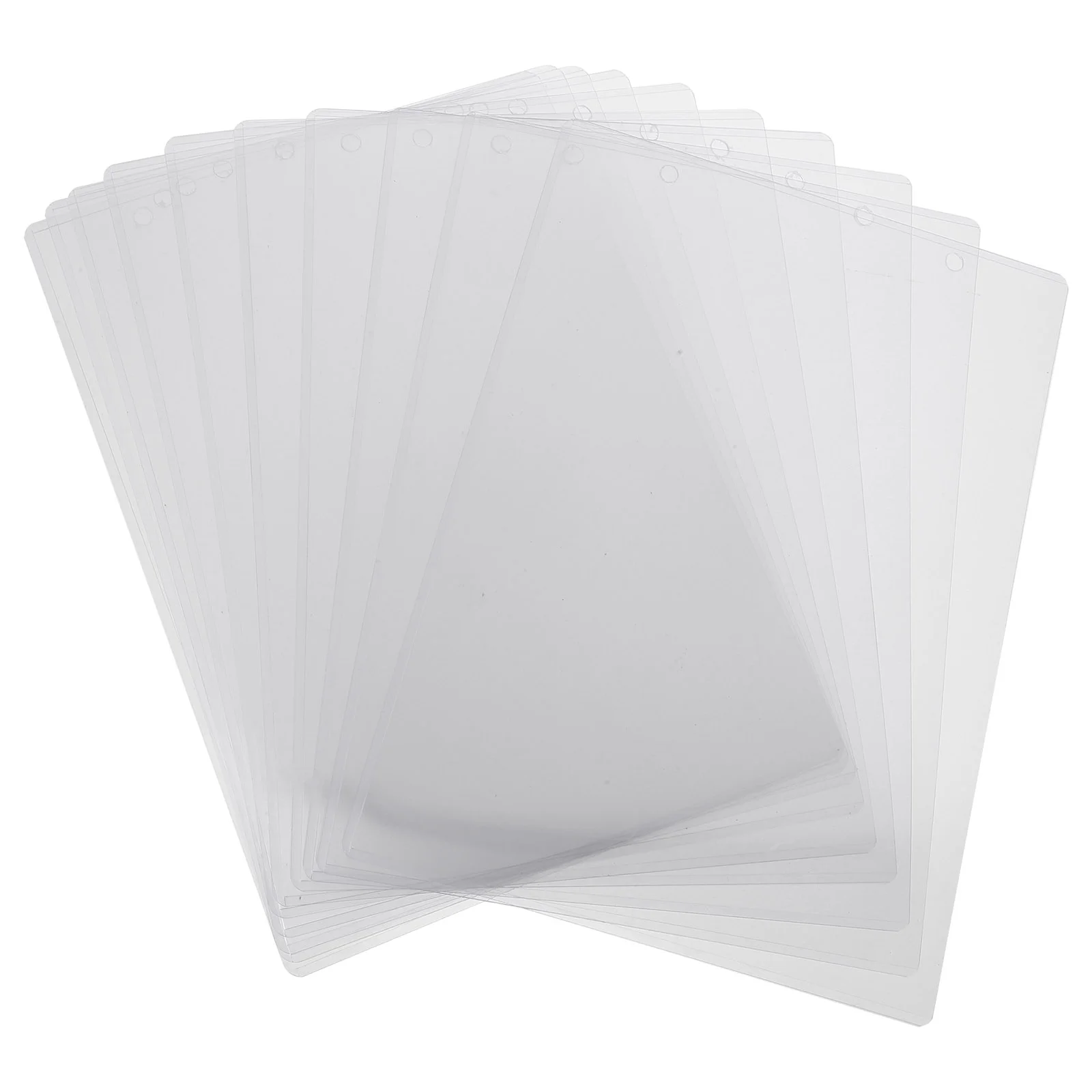 

10 Pcs Magnetic Hooks Document Protectors Flyer Clear Paper Abs Sleeves Display Protective Magazine Plastic