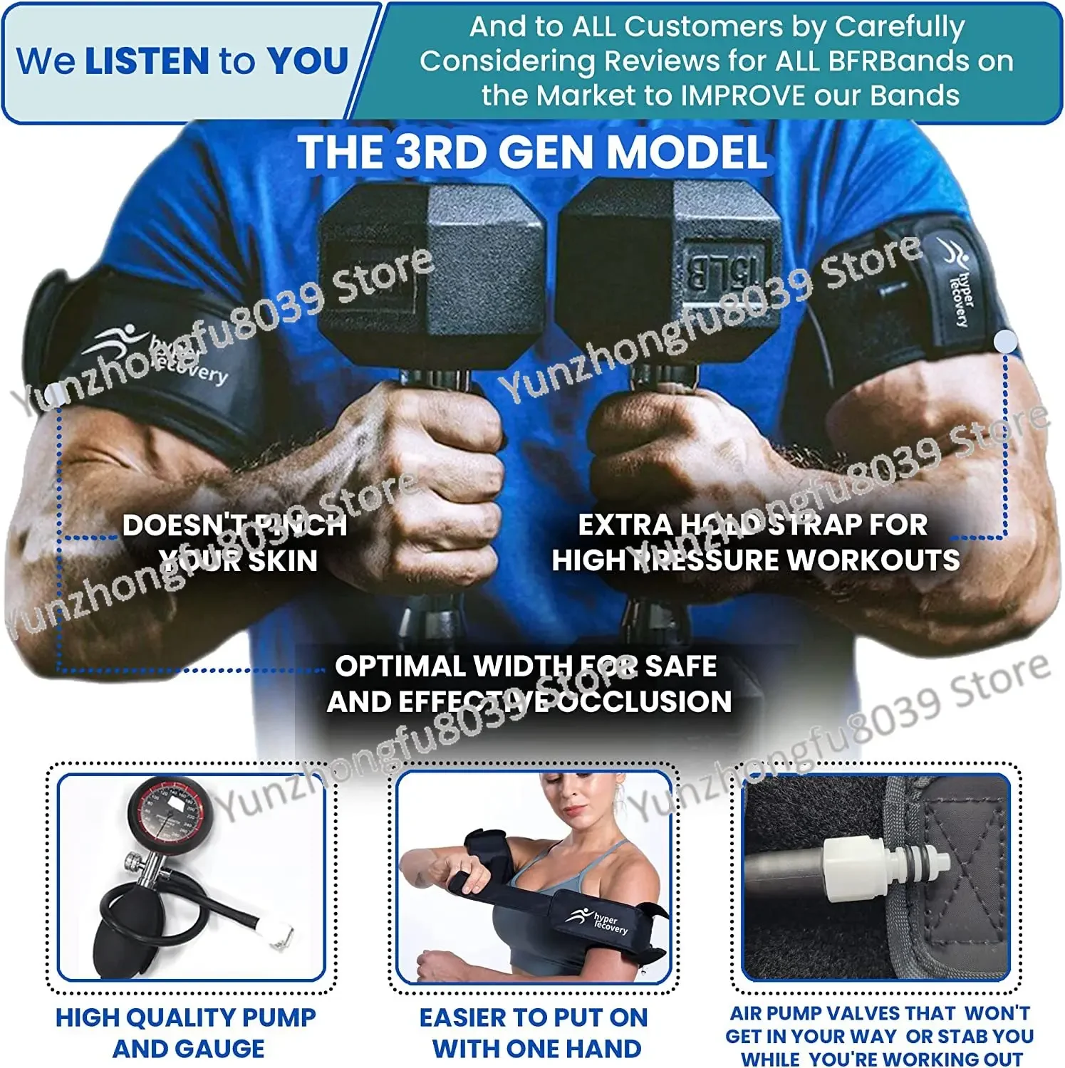 2024 Прямая поставка ленты BFR классическая тренировочная лента для ограничения