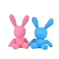 cute long ears sitting rabbit doll pendant doll clothing top accessories new rabbit doll birthday gift