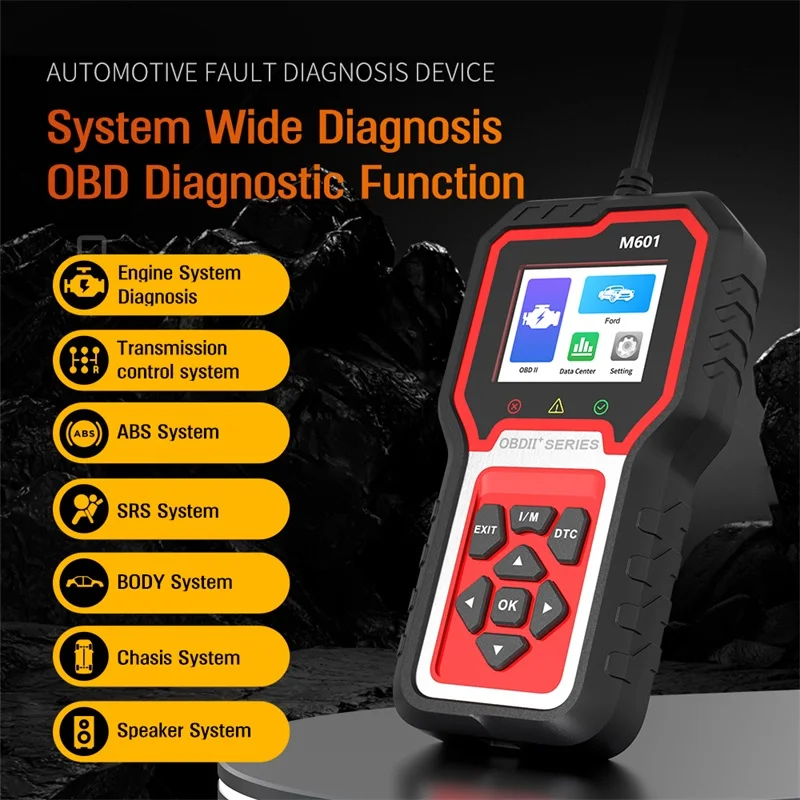 Фото OBD2 сканер Live Data Professional Mechanic OBDII диагностический инструмент для считывания кодов для проверки освещения двигателя №1
