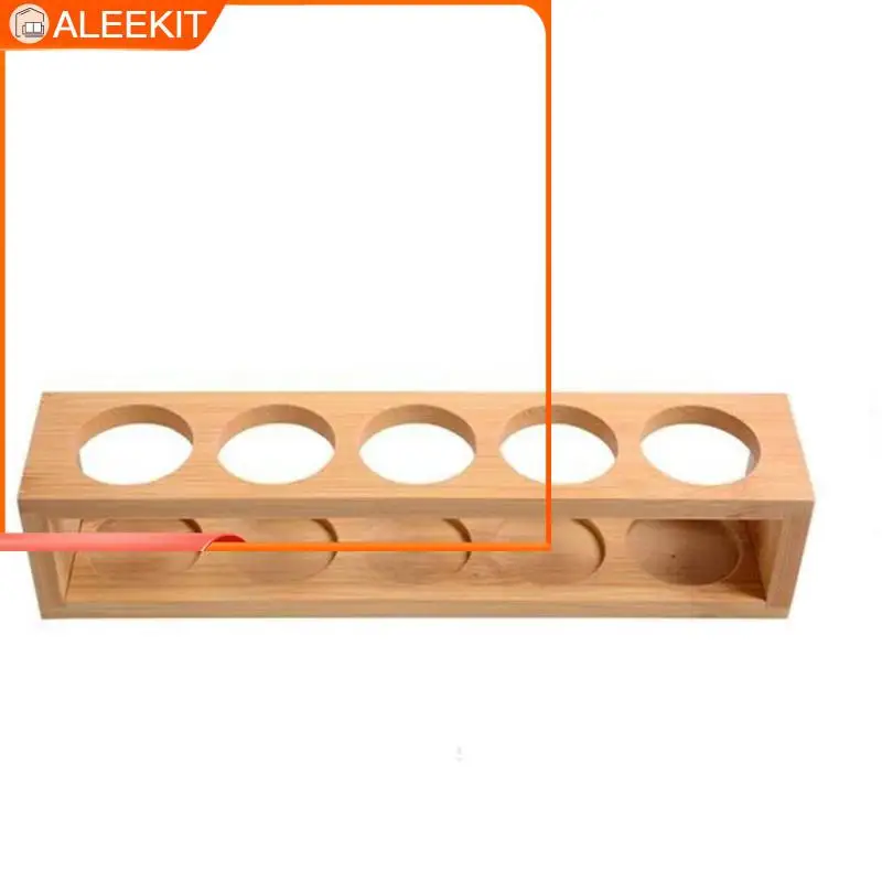 

Bamboo Essential Test Tube Rack Oil Finishing Multi-functional Sorting Rack School Chemical Glass Test Tube Rack Storage Rack