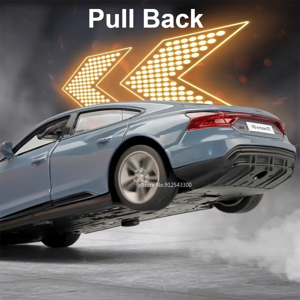 Модель автомобиля из сплава CCA 1/36 Audi RS E-Tron GT игрушка Литые металлические 2 двери