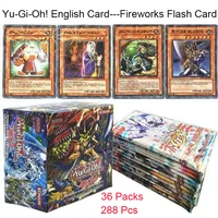 tomy 288pcs yu gi oh cards english yu gi oh fireworks flash cards game trading battle carte dark magician collection kids toys