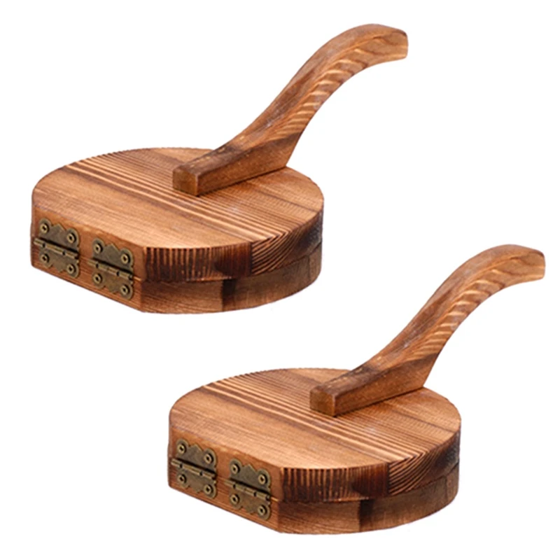 

2X Dough Pressing Tool Dough Presser Dumpling Skin Wood Dumpling Pressing Dough Presser Dumpling Wrappers Presser C