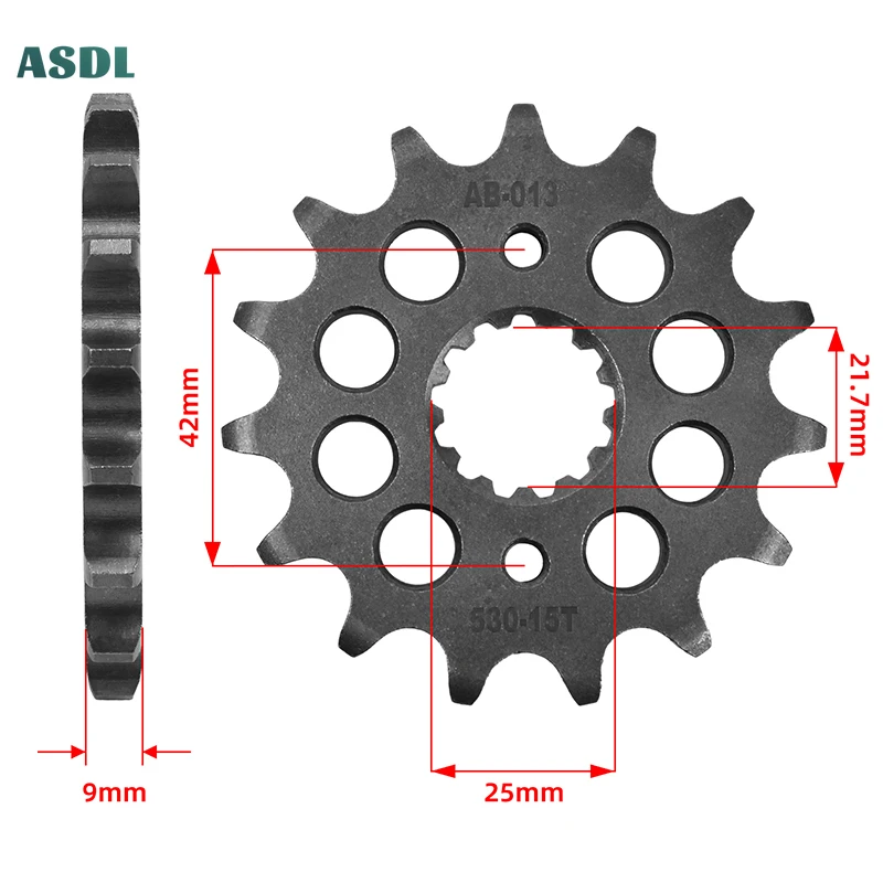 Передняя Звездочка 530 15T цепь двигатель 20crmnti для Suzuki GSX750 GSX-R750 VZ800 RF900 GSX1100 GSX-R1100 GSF1200