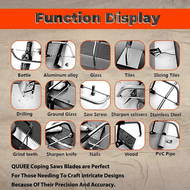24 шт. 5-дюймовые пильные диски с прокруткой TPI 10/15/18/24 Инструменты Аксессуары для