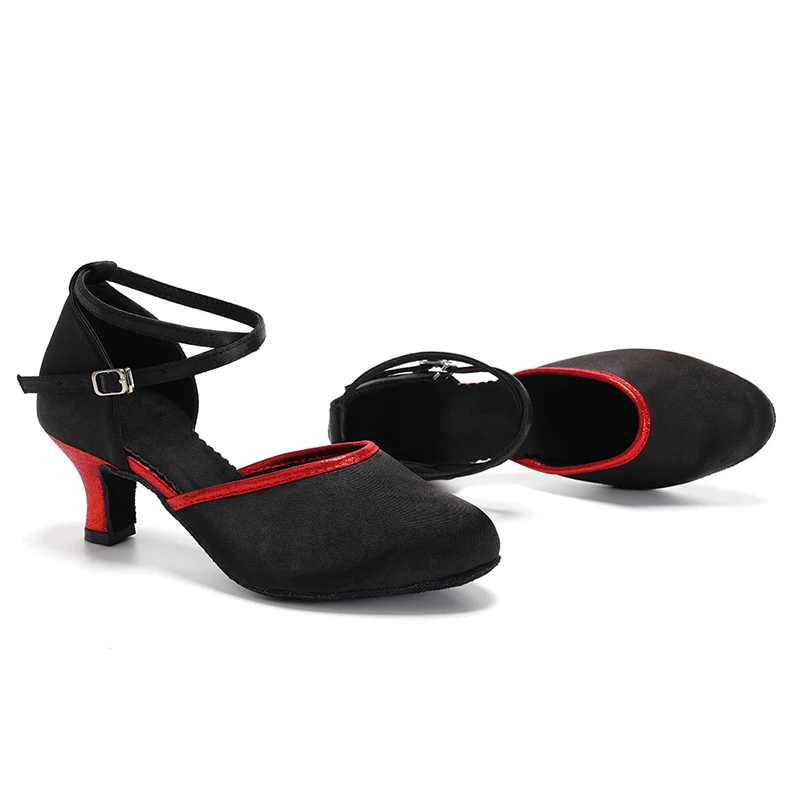 HROYL Ballroom Latin Dance Shoes For Women Tango Modern Dancing Shoes Sandals Indoor Dancing Shoes Girls Ladies Salsa Shoes