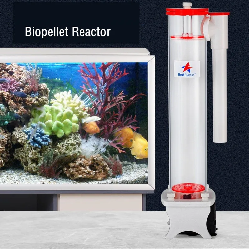 

Redstar Aquarium Biopellet Filter Media Reactor PhosBan Reactor Hang-on External Biopellet Reactor for Aquaria Removes